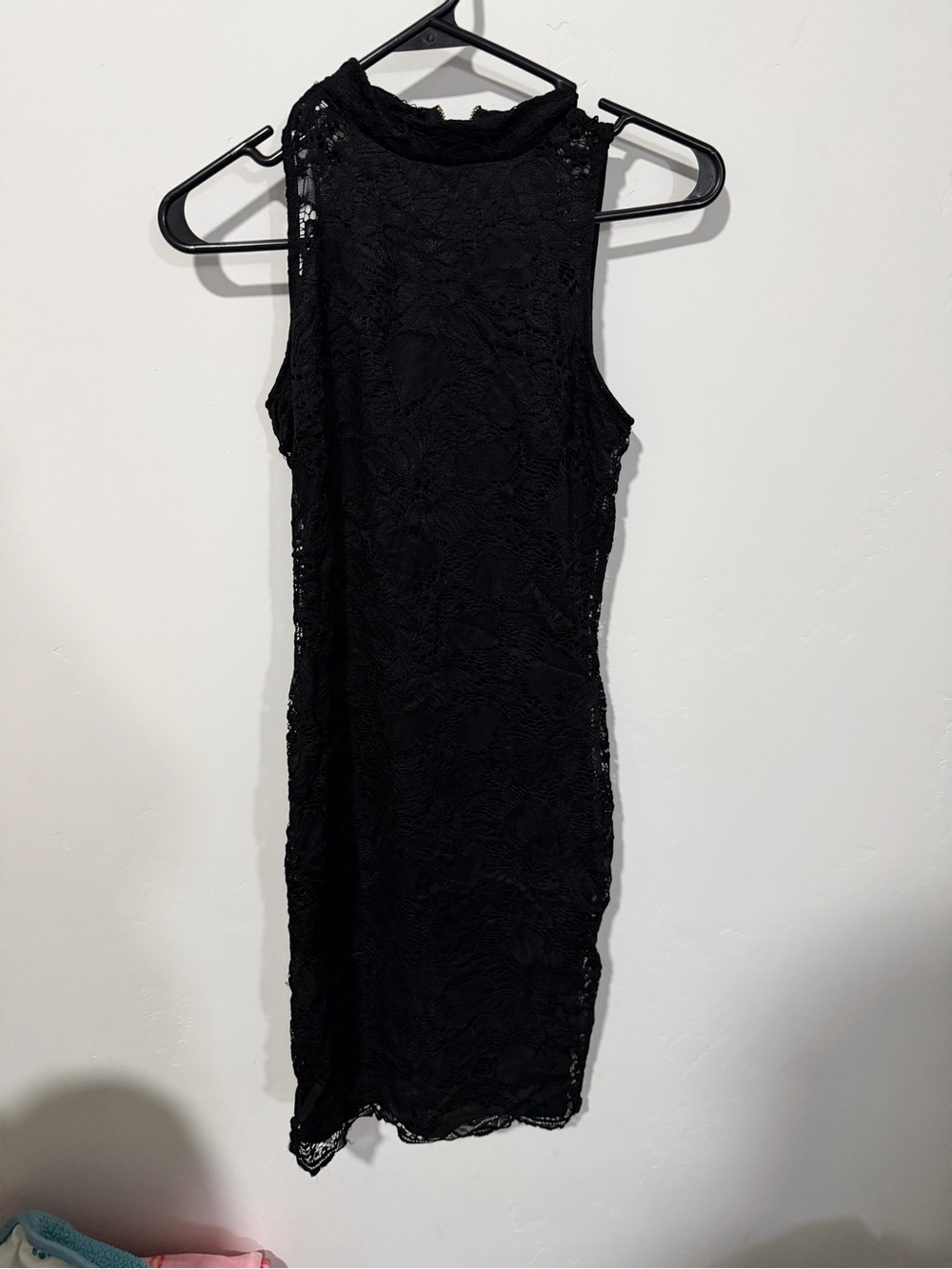 Material Girl Black Lace Midi Dress